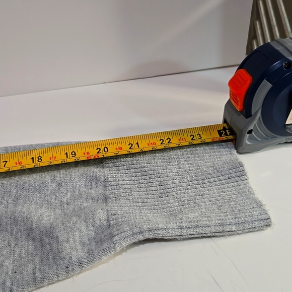 Gray Cardigan Sweater with Red Ribbon Rose Accents - Picture 11 of 13